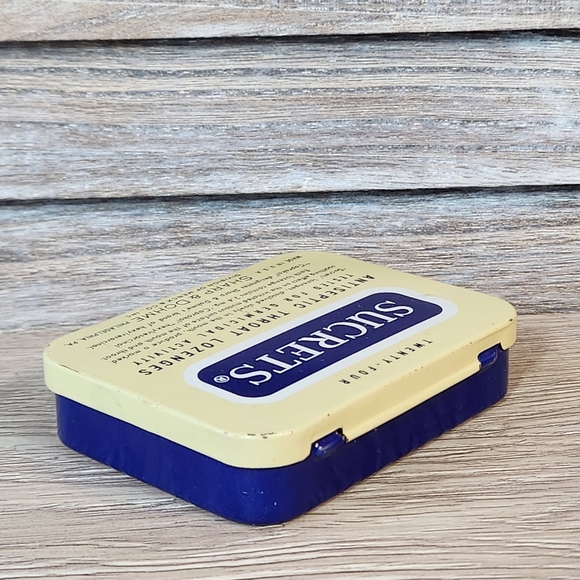 Vintage Sucrets Antiseptic Throat Lozenges Tin Only Empty - Picture 2 of 5